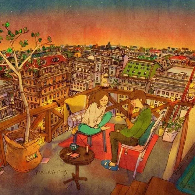 29 Ilustrasi Lucu yang Ingatkan Kita Soal Momen Spesial Bareng Kekasih. Duh, Bikin Baper Nggak Sih? 38