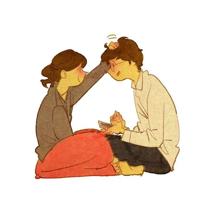 29 Ilustrasi Lucu yang Ingatkan Kita Soal Momen Spesial Bareng Kekasih. Duh, Bikin Baper Nggak Sih? 43