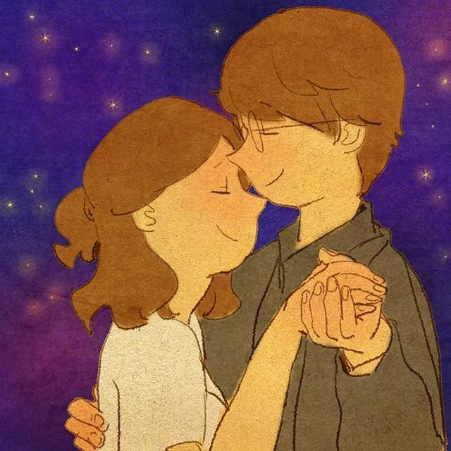 29 Ilustrasi Lucu yang Ingatkan Kita Soal Momen Spesial Bareng Kekasih. Duh, Bikin Baper Nggak Sih? 32
