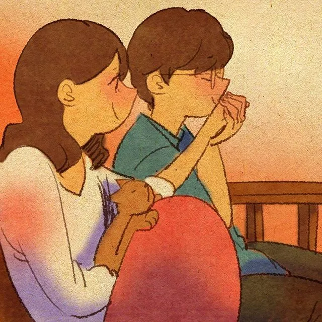 29 Ilustrasi Lucu yang Ingatkan Kita Soal Momen Spesial Bareng Kekasih. Duh, Bikin Baper Nggak Sih? 39