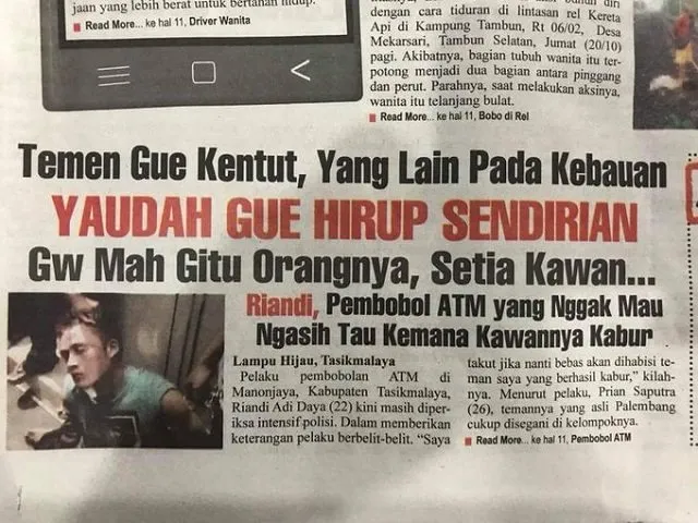 19+ Judul Koran Lampu Ijo yang Pernah Ada dalam Sejarah. Mau Dibaca Berulang Kali Juga Tetap Ngakak! 28