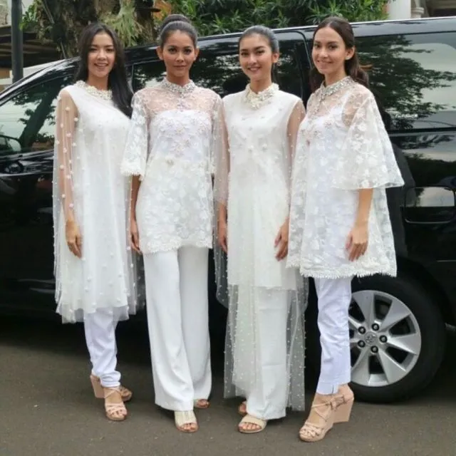 13+ Model Baju Pesta Setelan Celana Panjang 27