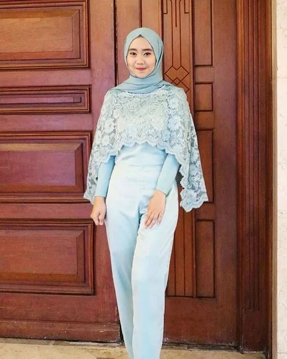 13+ Model Baju Pesta Setelan Celana Panjang 24