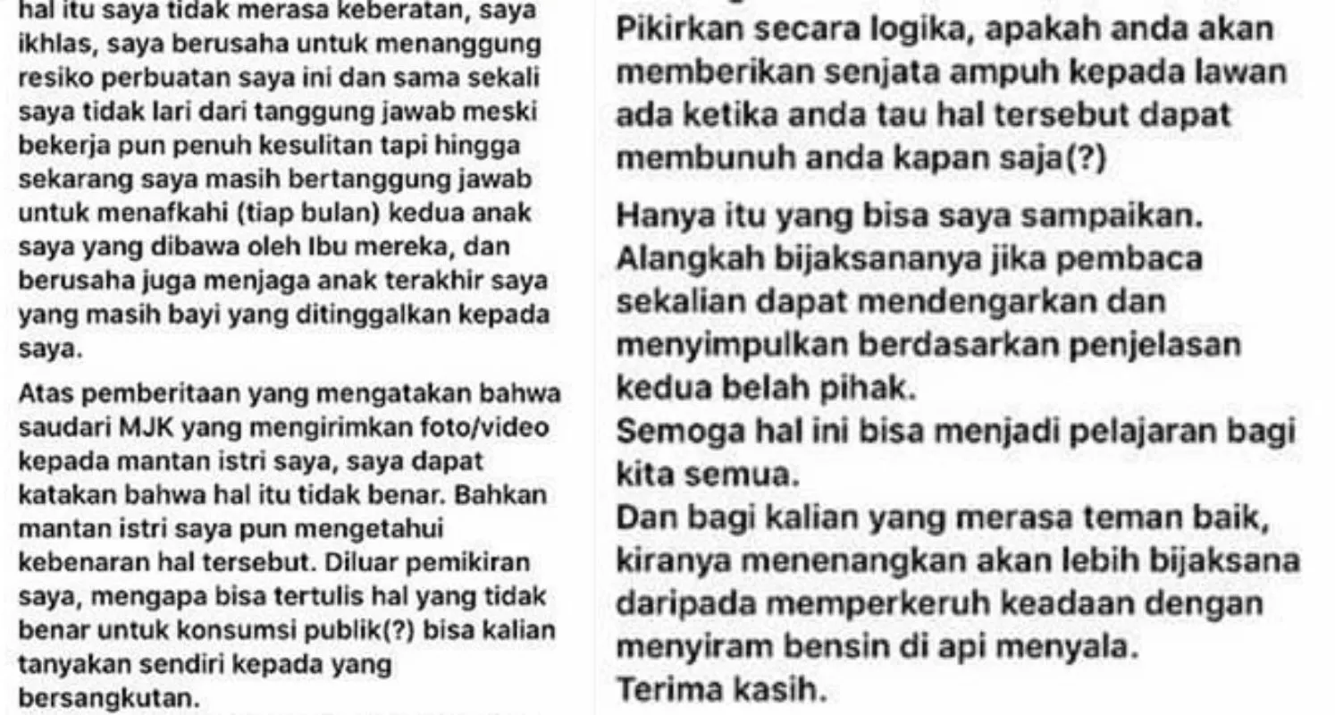 Cowok Ini Beri Klarifikasi tentang Perselingkuhan, Mantan Istri Kasih Jawaban yang Lebih Menampar 12