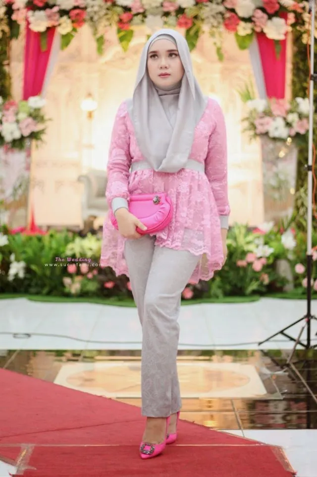 13+ Model Baju Pesta Setelan Celana Panjang 17
