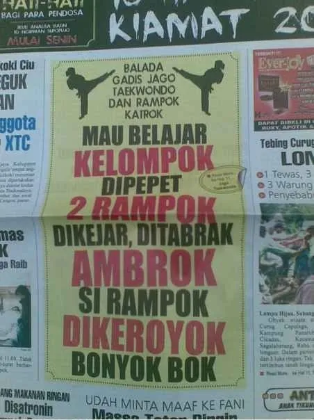 19+ Judul Koran Lampu Ijo yang Pernah Ada dalam Sejarah. Mau Dibaca Berulang Kali Juga Tetap Ngakak! 40