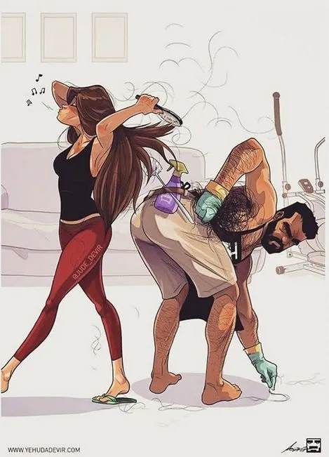 13 Ilustrasi Ini Gambarkan Kelakuan Cewek yang Bikin Geregetan. Para Cowok Harap Sabar! 20