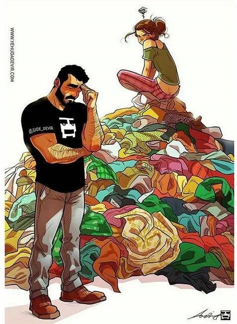 13 Ilustrasi Ini Gambarkan Kelakuan Cewek yang Bikin Geregetan. Para Cowok Harap Sabar! 21
