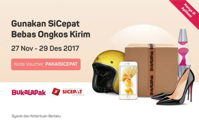 Nikmati Gratis Ongkos Kirim dari SiCepat dengan Belanja di Bukalapak 2