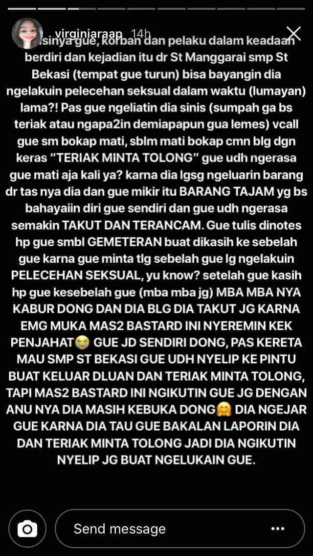 Penjahat Kelamin Semakin Merajalela, Cewek Ini Jadi Saksi Saat Pelaku Beraksi di KRL 10