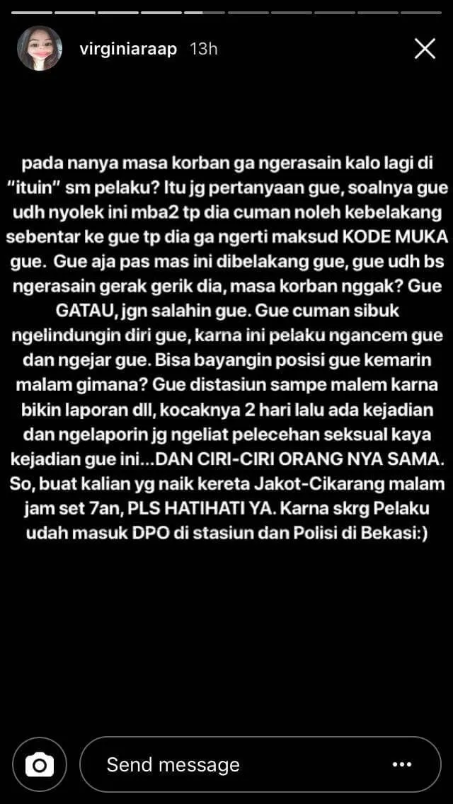Penjahat Kelamin Semakin Merajalela, Cewek Ini Jadi Saksi Saat Pelaku Beraksi di KRL 12