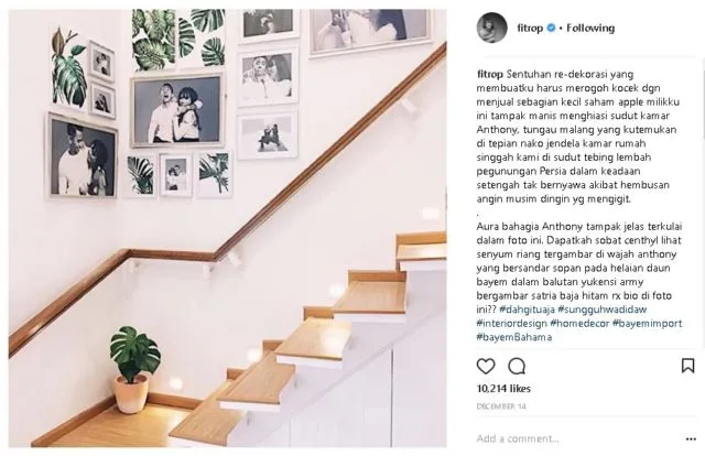 Awali Tahun dengan Tawa, Simak 10+ Caption Instagram #SungguhWadidaw dari Fitri Tropica Ini. Kocak! 15