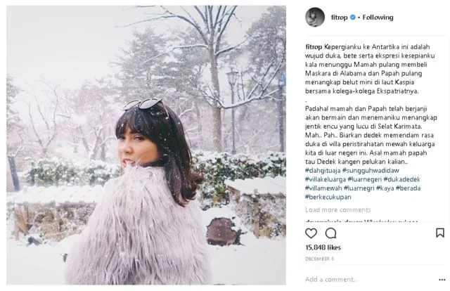 Awali Tahun dengan Tawa, Simak 10+ Caption Instagram #SungguhWadidaw dari Fitri Tropica Ini. Kocak! 16