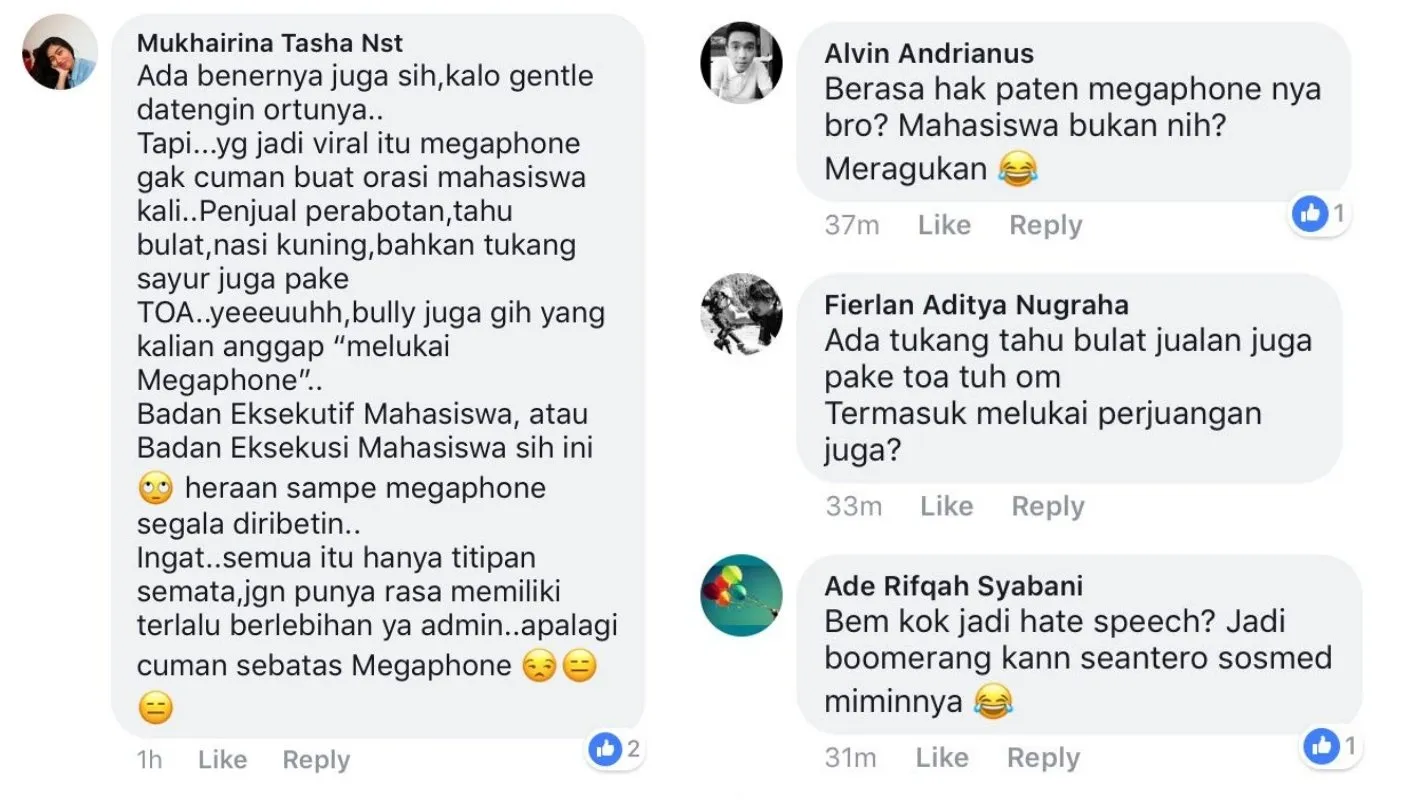 Kritisi Pemakaian Megaphone untuk Katakan Cinta, Postingan BEM Kampus Ini Jadi Ladang Kontroversi 5