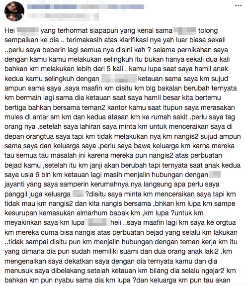 Cowok Ini Beri Klarifikasi tentang Perselingkuhan, Mantan Istri Kasih Jawaban yang Lebih Menampar 13