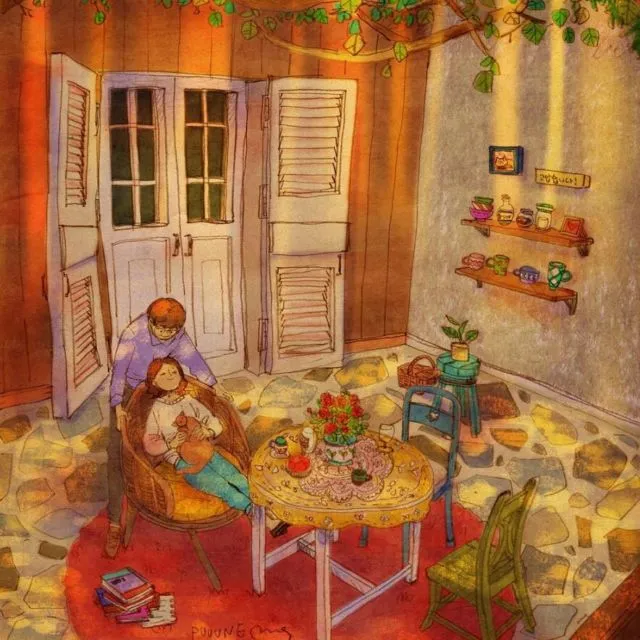 29 Ilustrasi Lucu yang Ingatkan Kita Soal Momen Spesial Bareng Kekasih. Duh, Bikin Baper Nggak Sih? 35
