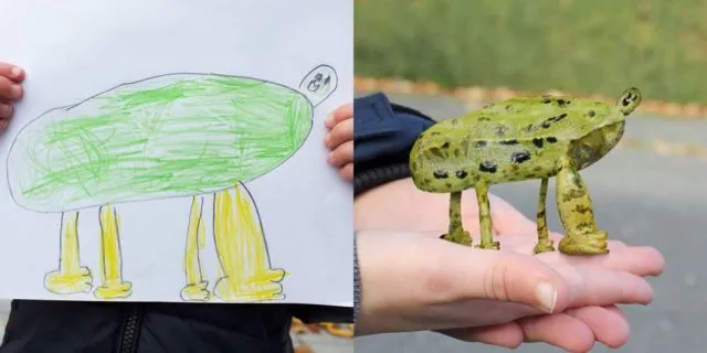Demi Sang Buah Hati, Pria Ini Ciptakan Gambar 3D Berdasarkan Lukisan Anaknya. Keren Banget! 40