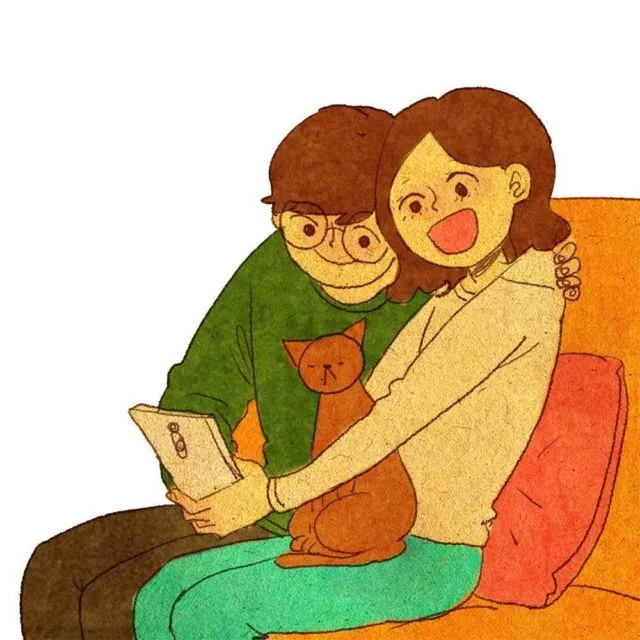 29 Ilustrasi Lucu yang Ingatkan Kita Soal Momen Spesial Bareng Kekasih. Duh, Bikin Baper Nggak Sih? 32