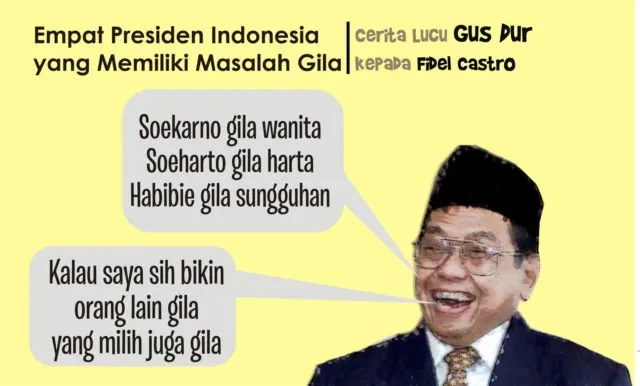 Segarkan Pikiran dengan Candaan Khas Ala Gus Dur. Baca Nih, Biar Nggak Saling Benci di Medsos! 9