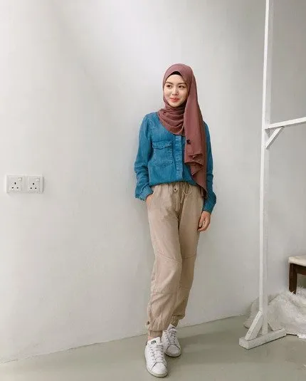 Inspirasi Style Hijab Nuansa Pastel Ala Hijaber Cantik Asal Korea, Ayana Jihye Moon. Manisnya Keterlaluan! 21