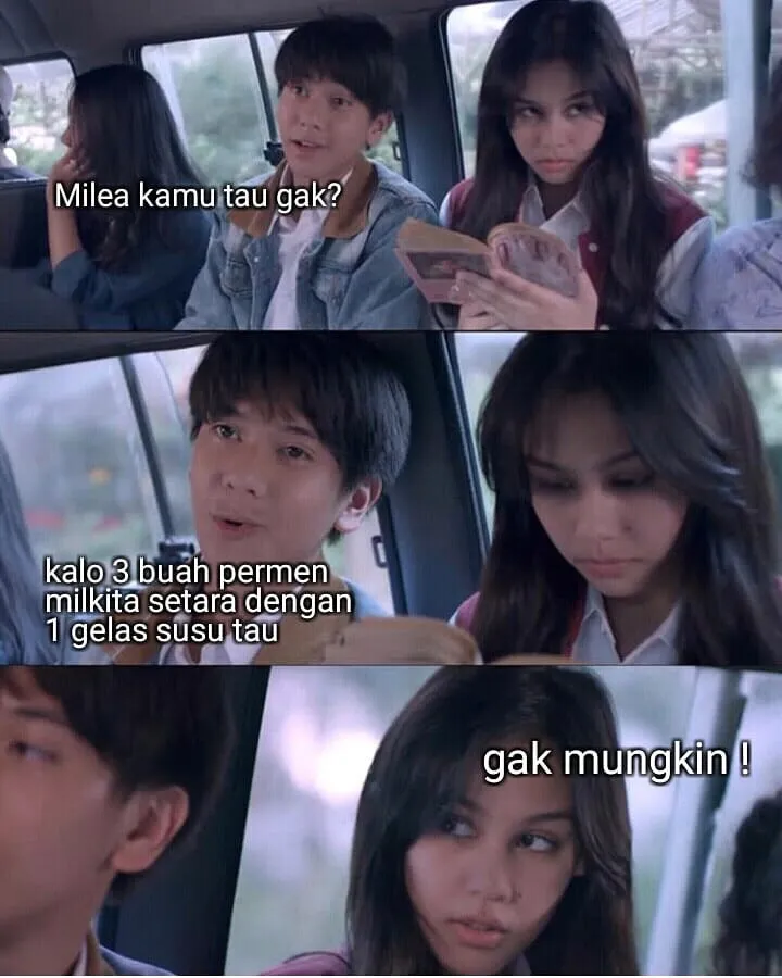 Kocak Abis, Begini 15+ Gombalan Warganet Kalau Jadi Dilan. Milea, Banyakin Sabar Ya! 19