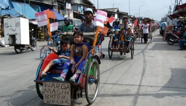 Polemik Kebangkitan Becak Sebagai 'Angkutan Lingkungan' di Ibu Kota. Yuk Lihat Faktanya 7