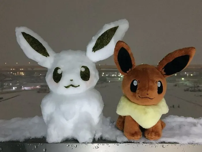 10 Foto Boneka Salju Pasca Hujan Salju Ekstrem di Jepang. Kreatif Banget Sih Mereka! 15