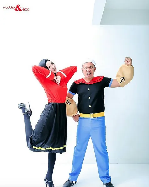 Dari Nasionalis Hingga Beauty and the Beast, Sesi Prewed Vicky-Lelga Jadi Bahan Candaan Warganet 20