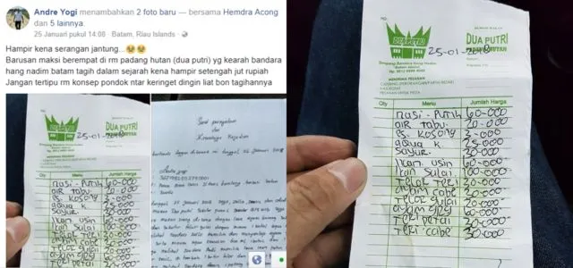 Cowok Ini Harus Bayar Setengah Juta untuk Makanan yang 'Gitu' Doang. Rumah Makannya Bisa Dilaporin Nih! 6