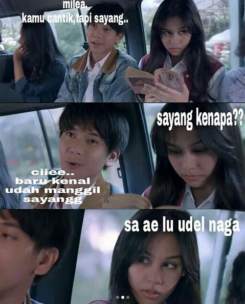 Kocak Abis, Begini 15+ Gombalan Warganet Kalau Jadi Dilan. Milea, Banyakin Sabar Ya! 26