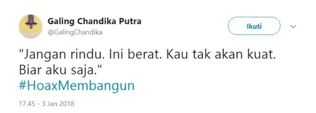 Tak Mau Ambil Pusing Soal Ujaran Kepala BSSN yang Baru, Warganet Usung Tagar #HoaxMembangun. Kocak! 36