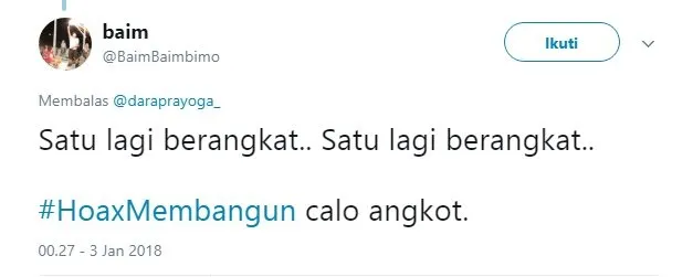 Tak Mau Ambil Pusing Soal Ujaran Kepala BSSN yang Baru, Warganet Usung Tagar #HoaxMembangun. Kocak! 26