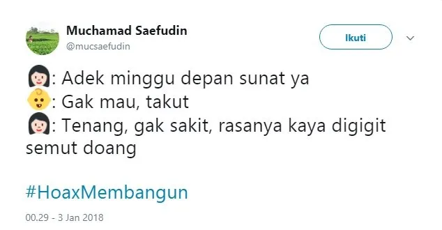 Tak Mau Ambil Pusing Soal Ujaran Kepala BSSN yang Baru, Warganet Usung Tagar #HoaxMembangun. Kocak! 27