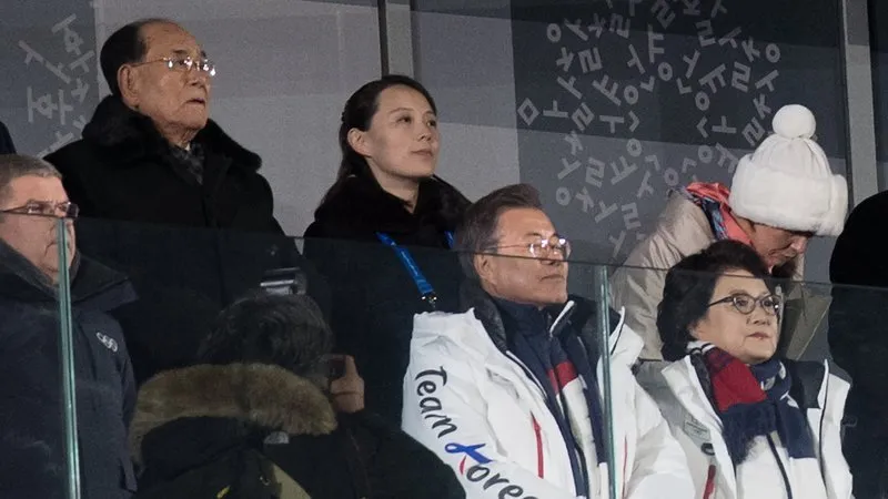 10+ Potret Partisipasi Korea Utara di Olimpiade 2018. Dari Tim Cheerleading Hingga Duet dengan SNSD 16