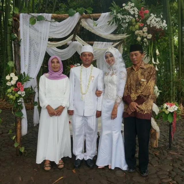 Sensasi Akad & Resepsi di Tengah Kebun Bambu, Terasa Sekali Nuansa Alaminya yang Tradisional dan Guyub 21