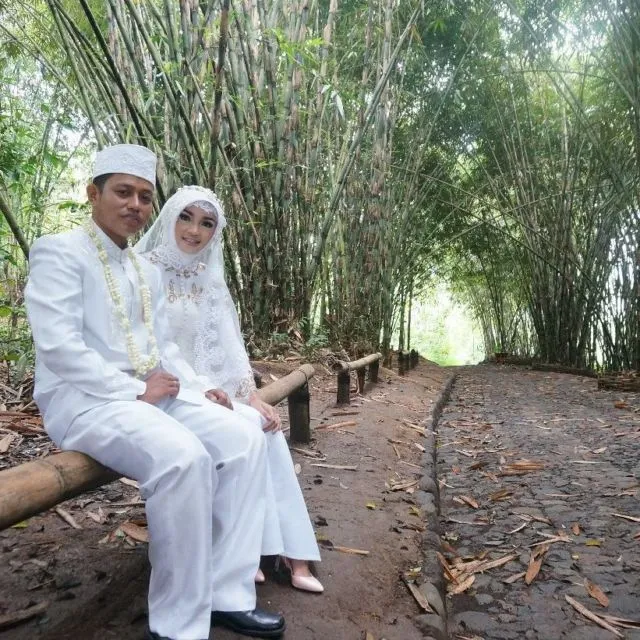 Sensasi Akad & Resepsi di Tengah Kebun Bambu, Terasa Sekali Nuansa Alaminya yang Tradisional dan Guyub 20