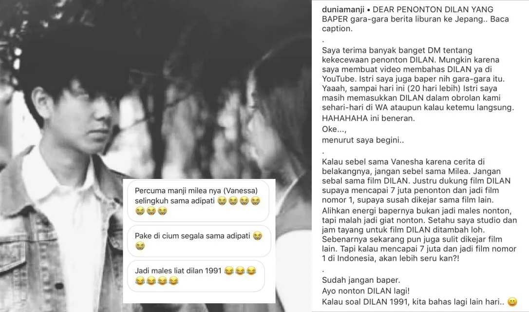 Fans Dilan Dibikin 'Nyesek' dengan Foto Mesra Vanesha-Adipati Dolken. Kenapa Mesti Kecewa Coba? 5