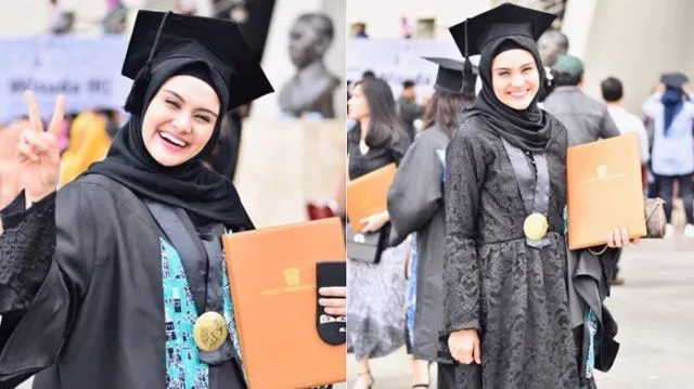 Meski Sibuk Urus Rumah Tangga, 8 Seleb Cantik Ini Berhasil Wisuda Juga. Semangatnya Bisa Kita Tiru nih 15