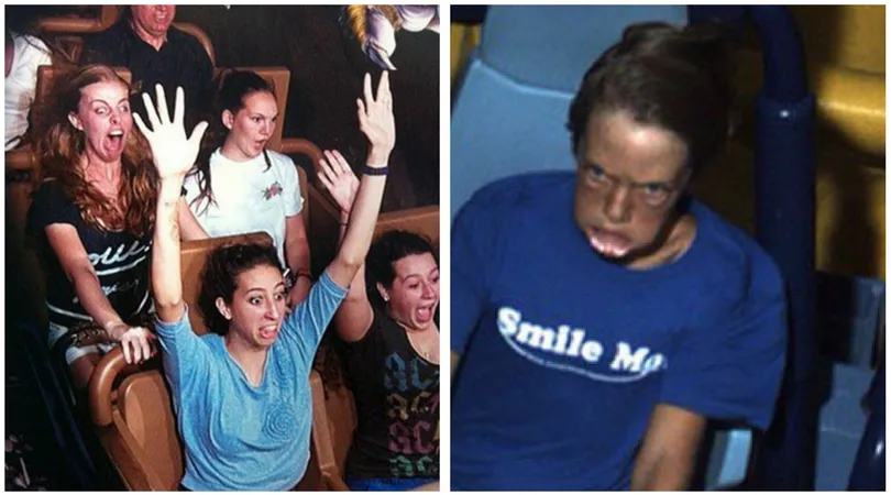10 Foto Ekspresi Penumpang Roller Coaster Ini Bikin Ketawa Ngakak. Kocak Banget Sih Ini