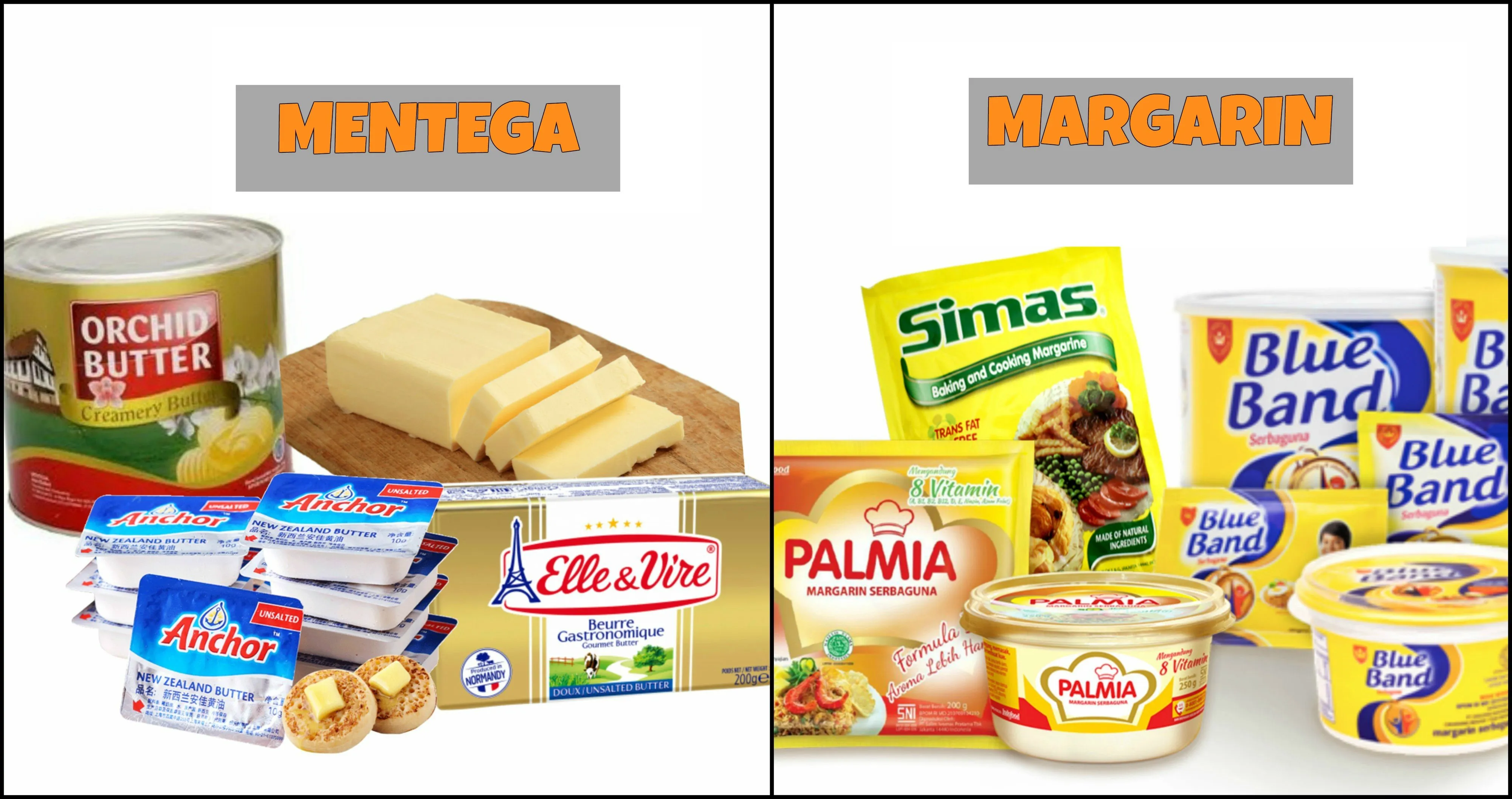 9+ Perbedaan Mentega dan Margarin yang Sering Salah