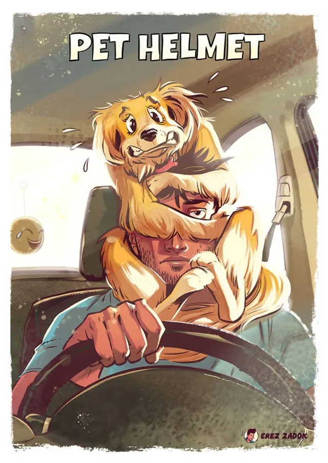 19+ Ilustrasi Kocak yang Cuma Dipahami oleh Kamu Para Dog Lovers. Bener Banget Nggak Nih? 31