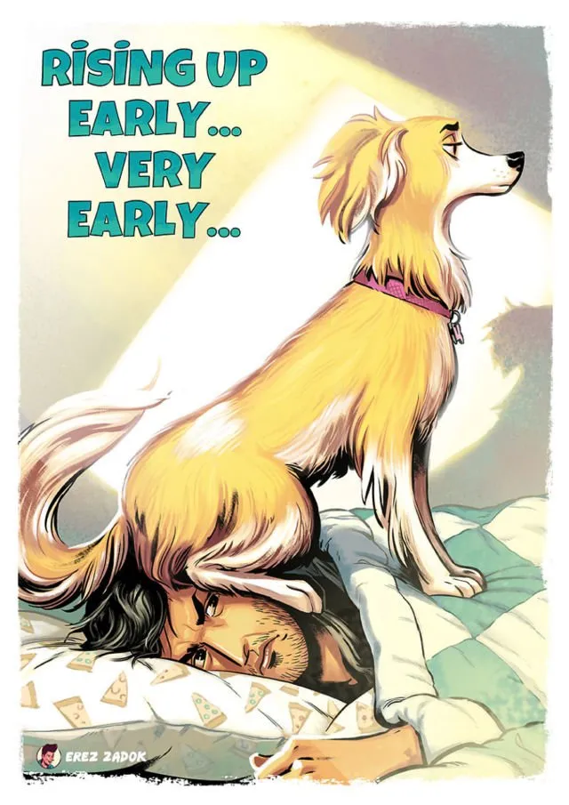 19+ Ilustrasi Kocak yang Cuma Dipahami oleh Kamu Para Dog Lovers. Bener Banget Nggak Nih? 30