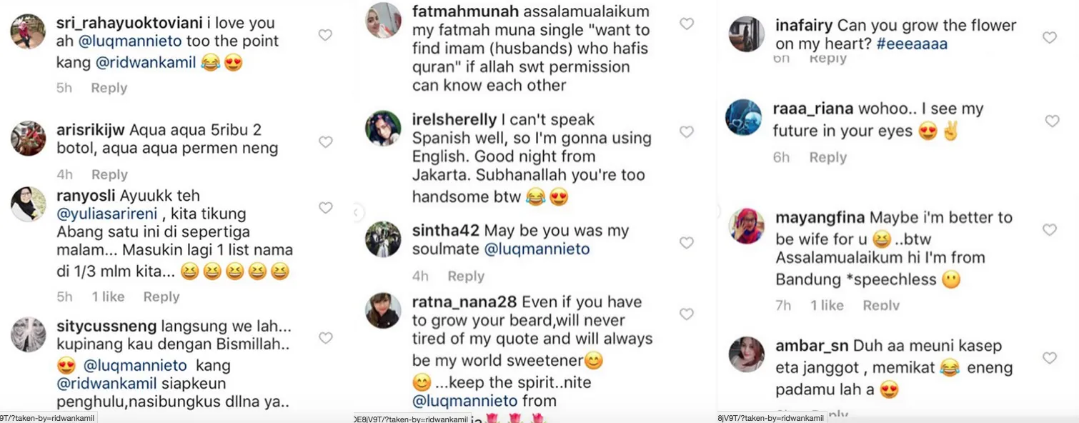 Bantu Pemuda Spanyol yang Juga Hafiz Alquran Cari Jodoh, IG Ridwan Kamil Diserbu oleh Ribuan Cewek 6