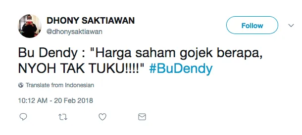 Dari yang Kocak sampai Bijak, Inilah 14+ Kicauan Warganet soal Bu Dendy yang 'Sawer' Pelakor Pakai Duit 24