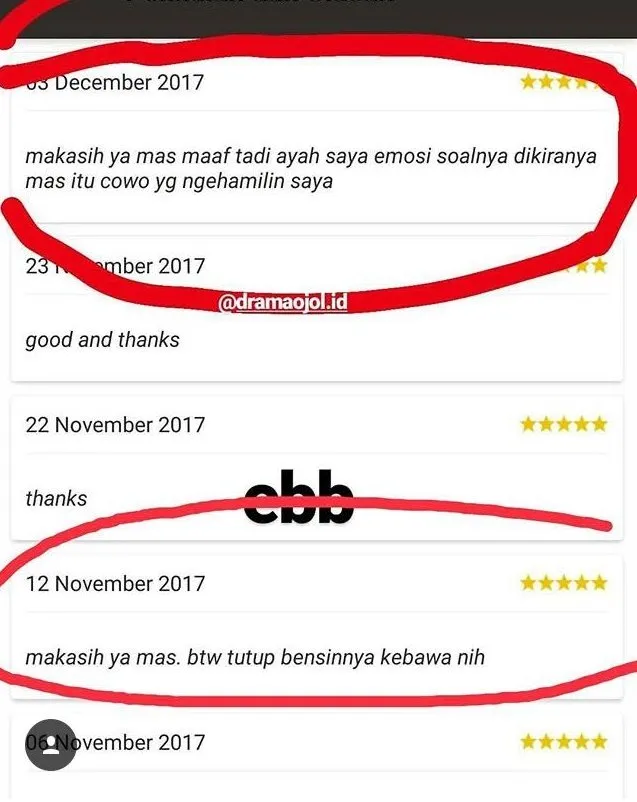 13+ Macam Review Pelanggan Ojek Online. Dari yang Kocak Sampai Bikin Abangnya Kehilangan Pekerjaan 19
