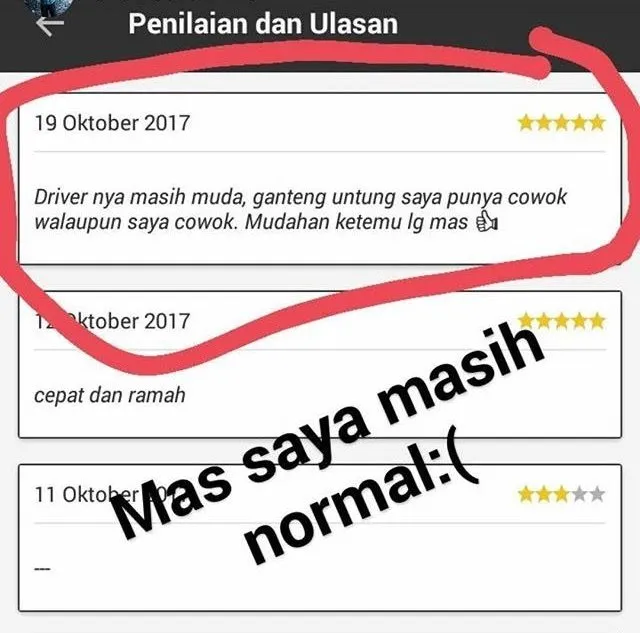 13+ Macam Review Pelanggan Ojek Online. Dari yang Kocak Sampai Bikin Abangnya Kehilangan Pekerjaan 27
