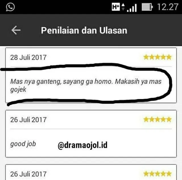 13+ Macam Review Pelanggan Ojek Online. Dari yang Kocak Sampai Bikin Abangnya Kehilangan Pekerjaan 28