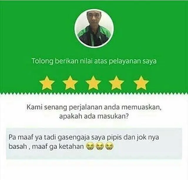 13+ Macam Review Pelanggan Ojek Online. Dari yang Kocak Sampai Bikin Abangnya Kehilangan Pekerjaan 29