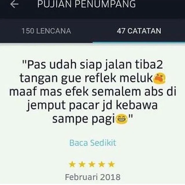 13+ Macam Review Pelanggan Ojek Online. Dari yang Kocak Sampai Bikin Abangnya Kehilangan Pekerjaan 30