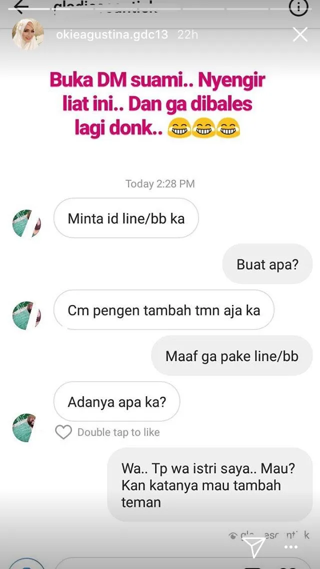 Buka DM Instagram, Okie Agustina Temukan Cewek yang Ngajak Suaminya TTM-an. Untung Kuat Iman! 4
